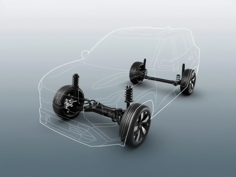 Suspension MacPherson Strut & Torsion Beam Suspension